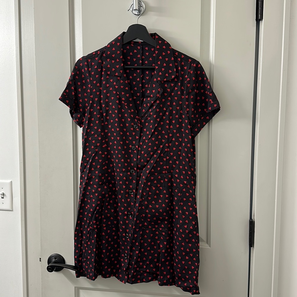 reformation button down dress